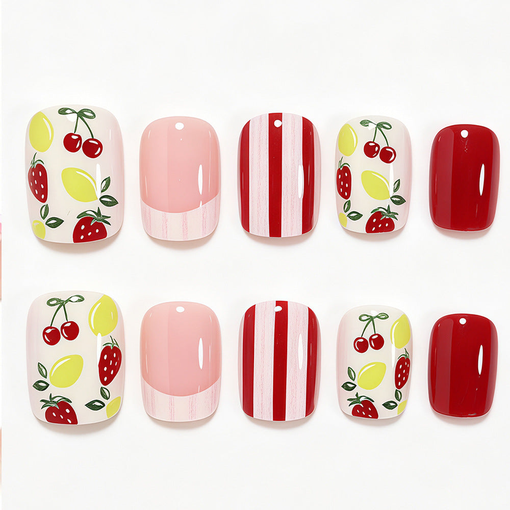 Creative Fruit Themed Press-On Nail Art Kalsten