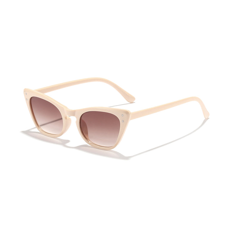 Ladies Cat-Eye Sunglasses with Mirrored Lenses and Stylish Frame Kalsten