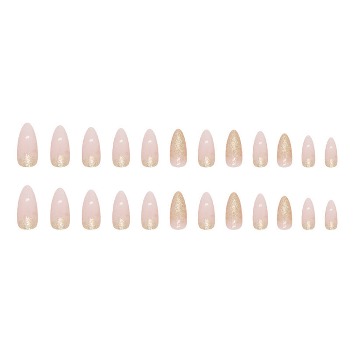 Elegant Glitter Gel Nail Tips Kalsten