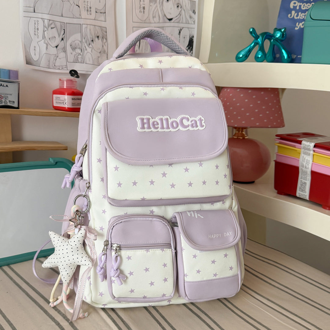 Stylish Star-Embellished Backpack Kalsten 1791205930