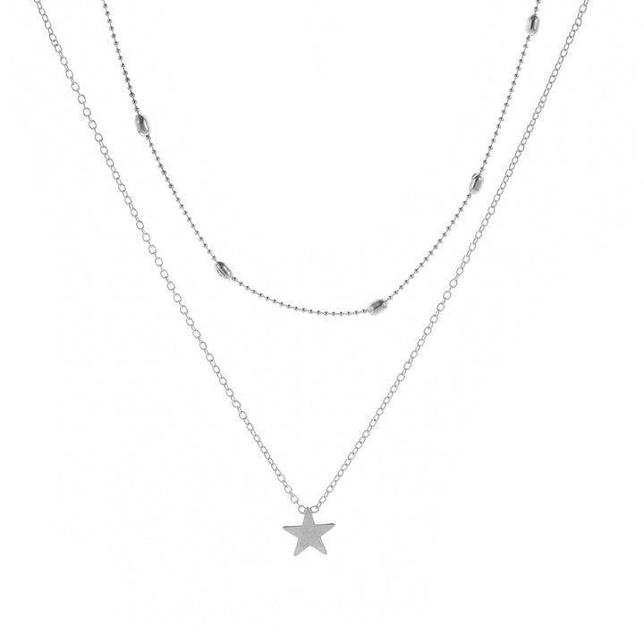 Heart-Shaped Charm Layered Necklace Kalsten