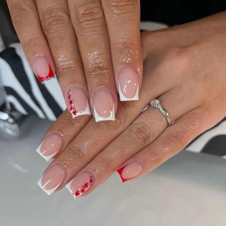 French Tip Acrylic Nail Art