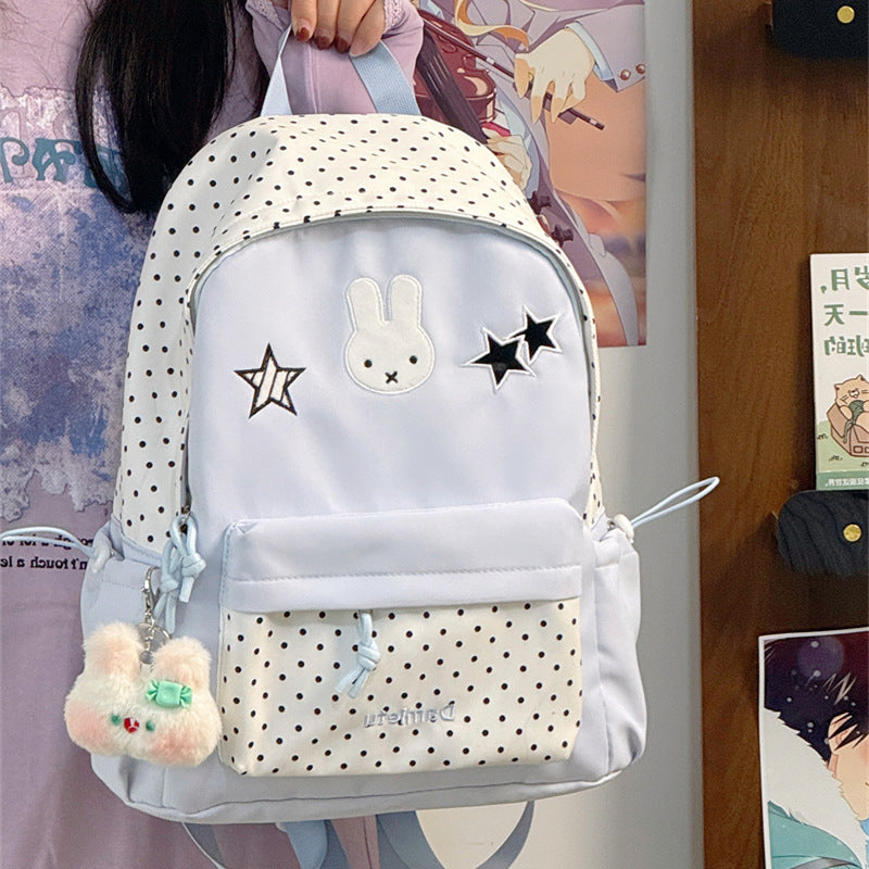 Cute Bunny-Embellished Backpack Kalsten