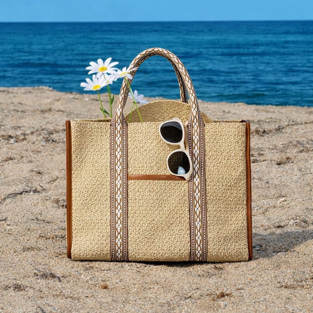 Artisan Woven Beach Tote