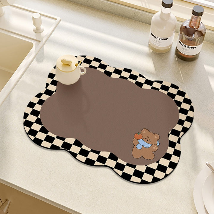 Cute Bunny-Shaped Kitchen Mat