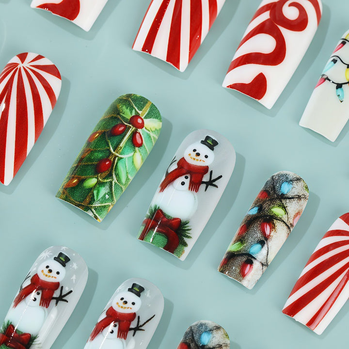 Creative Christmas Art Nails Set Kalsten