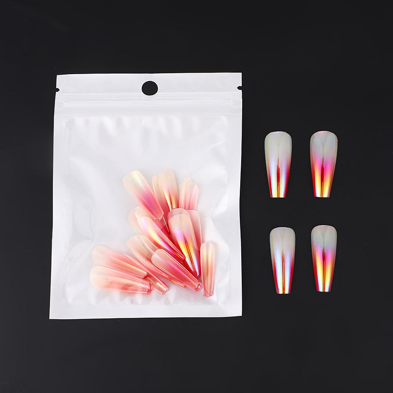Trendy gradient design artificial nails Kalsten