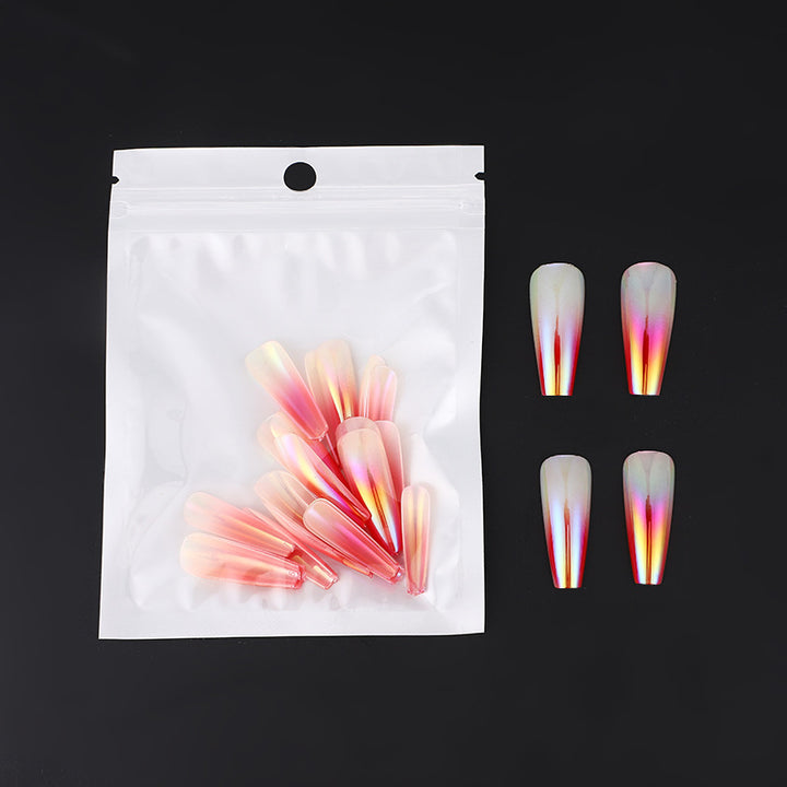 Trendy gradient design artificial nails Kalsten