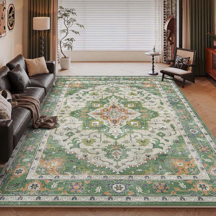 Vintage Floral Pattern Area Rug