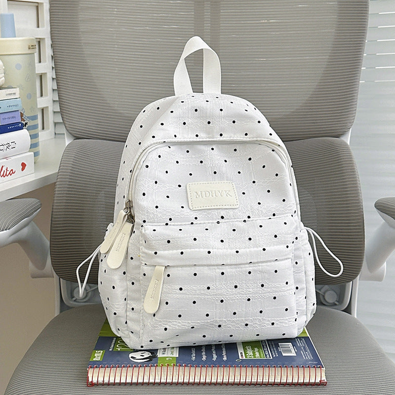 Compact Polka Dot Backpack Kalsten
