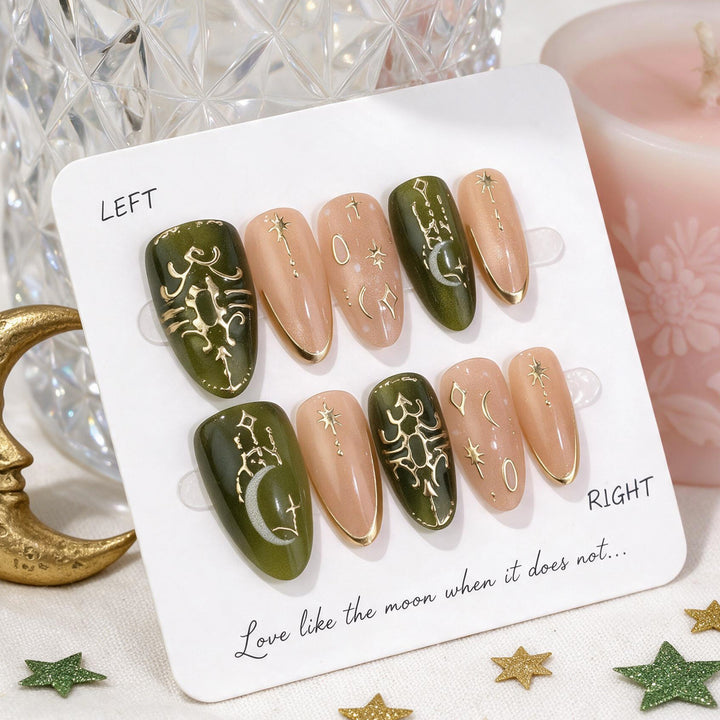 Celestial Design Press-On Nail Set