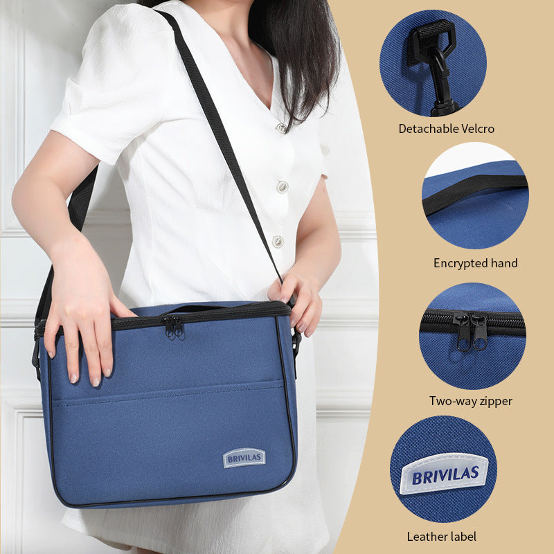 Insulated Multi-Compartment Lunch Cooler