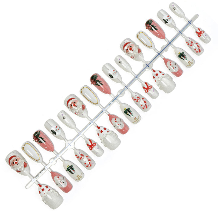Festive motif artificial nails Kalsten