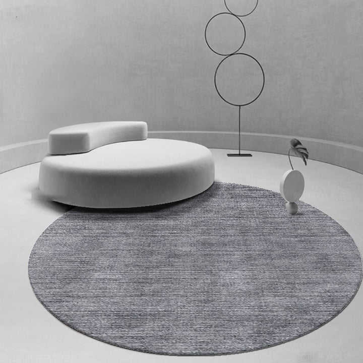 Round Geometric Pattern Area Rug Kalsten