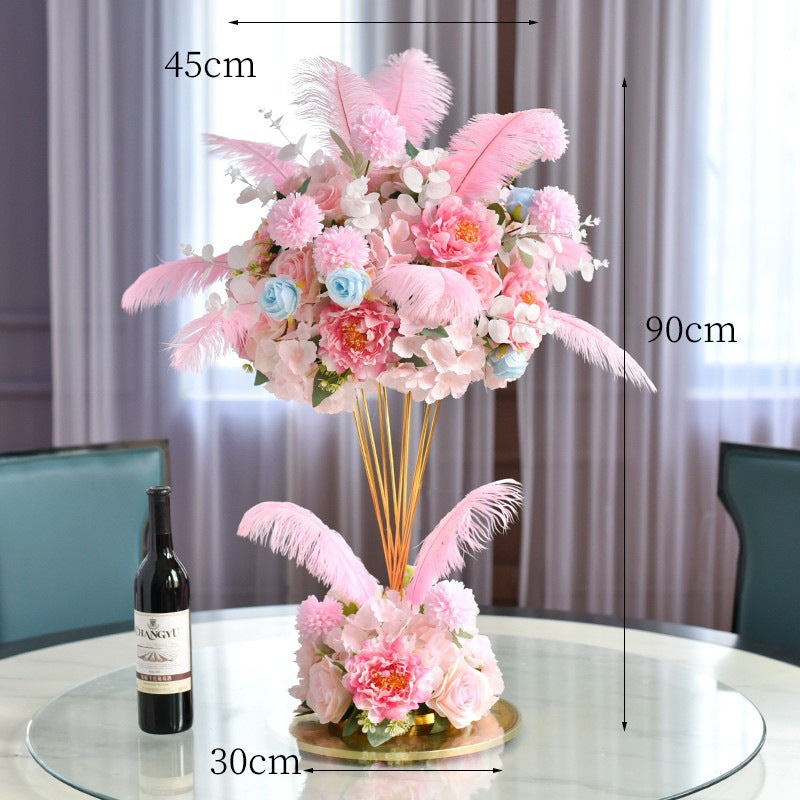 Elegant Floral Centerpiece Sculpture