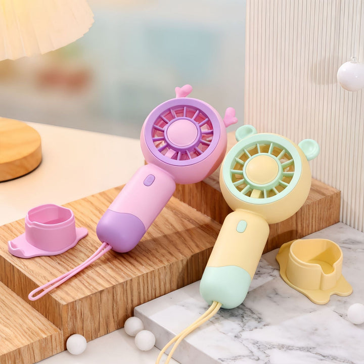 Ladies Portable Mini Handheld Fan with Cat Ears Kalsten