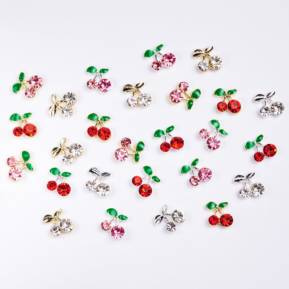 Decorative Cherry Nail Art Charms