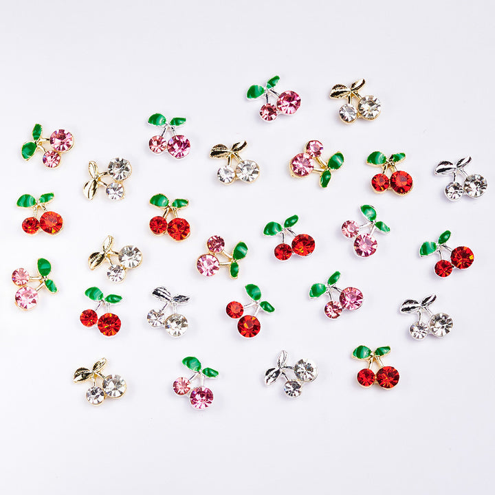 Decorative Cherry Nail Art Charms
