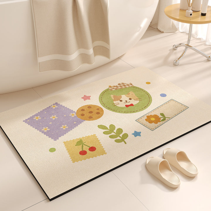 Cute Cartoon-Themed Bath Mat Kalsten
