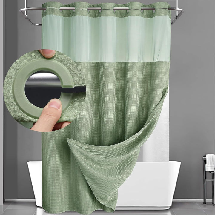 Textured Weave Shower Curtain Kalsten