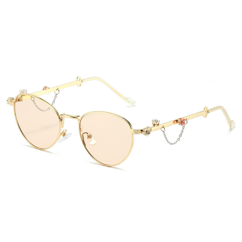 Decorative Rhinestone Cat-Eye Sunglasses Kalsten