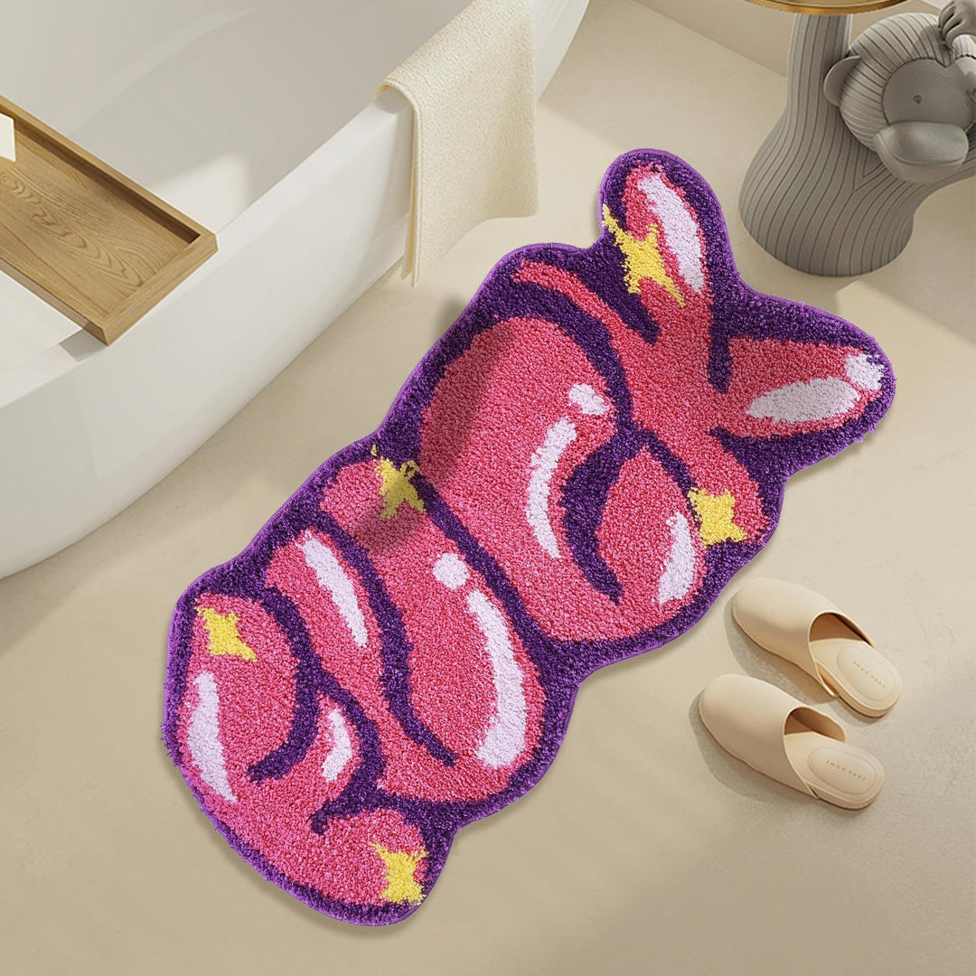 Cute Bunny-Shaped Bath Mat Kalsten