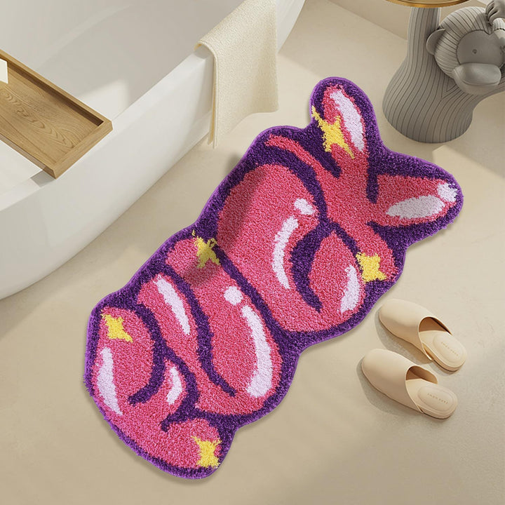 Cute Bunny-Shaped Bath Mat Kalsten