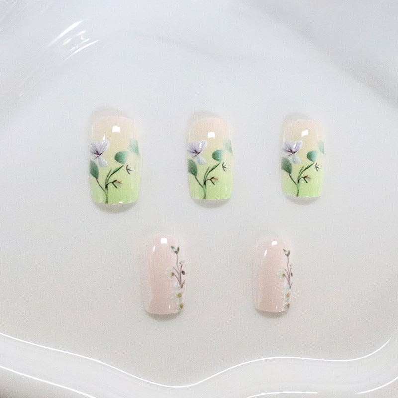 Floral Artistry Acrylic Nail Enhancements Kalsten