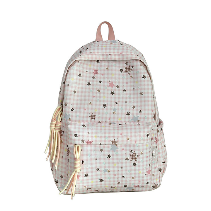 Cute Decorative Star-Embellished Backpack Kalsten