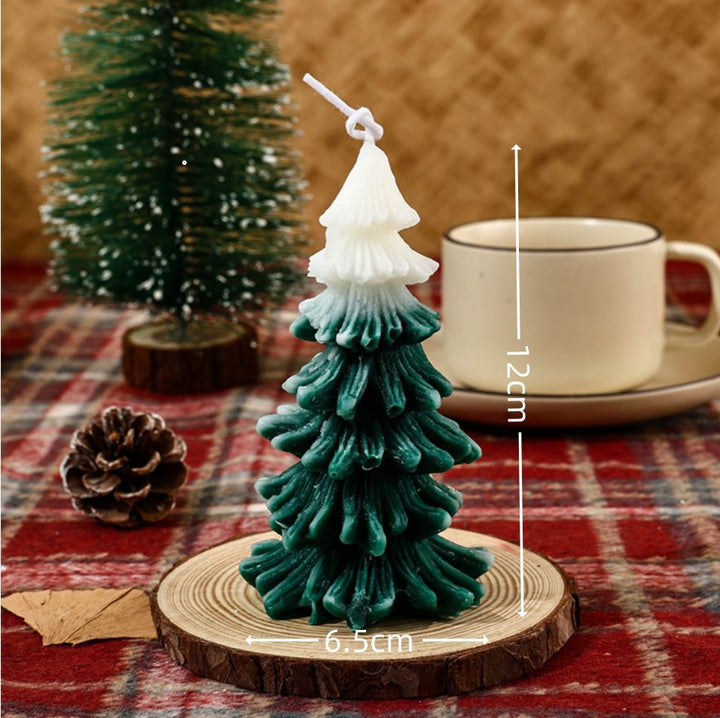 Sculptural Pine Christmas Tree Decorative Soy Wax Candle