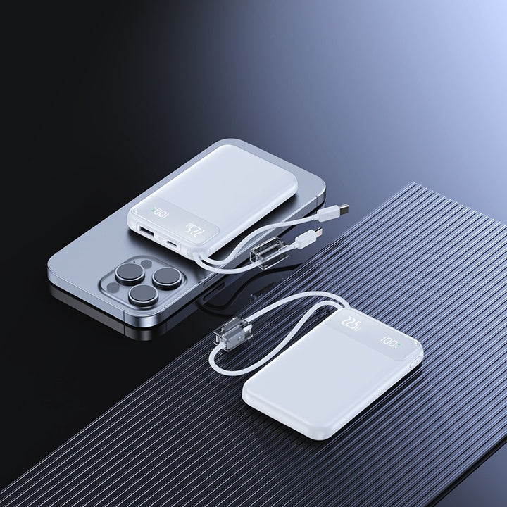 Slim Powerbank with digital charge level display and fast charging function Kalsten