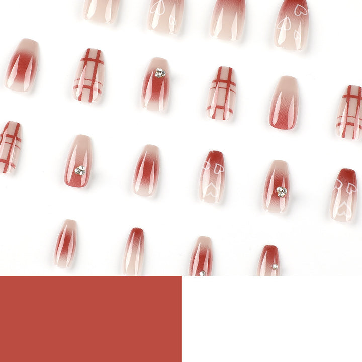Elegant Nail Art with Glitter Accents Kalsten