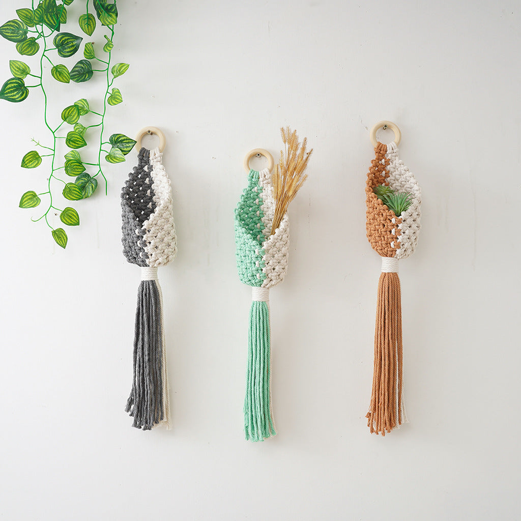 Macramé Plant Holder with Decorative Hanging Design Kalsten
