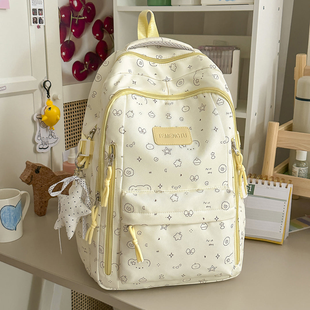 Casual Printed School Backpack