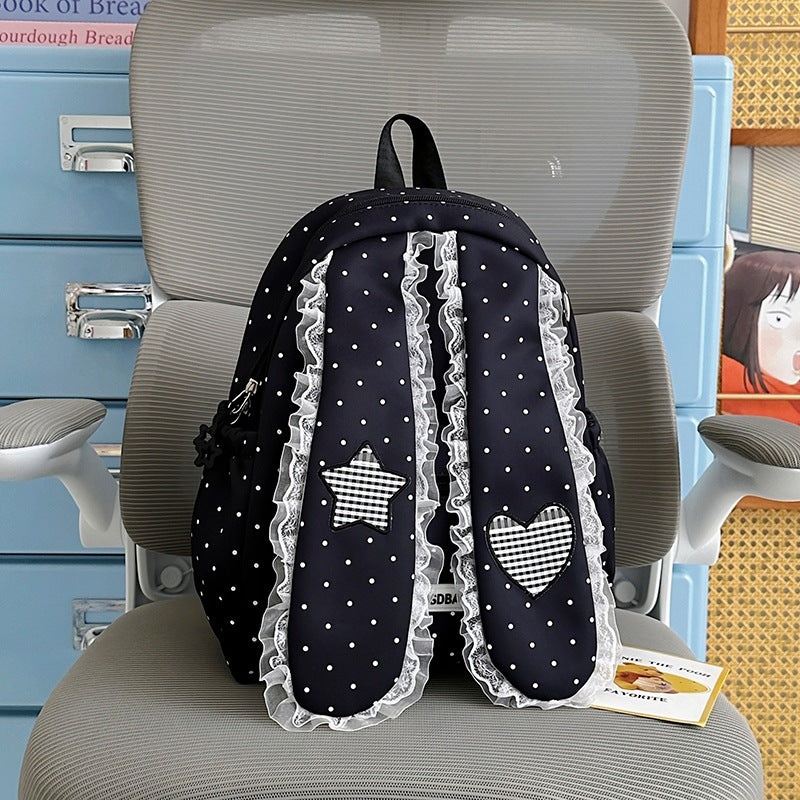 Cute Bunny-Ear Drawstring Backpack Kalsten