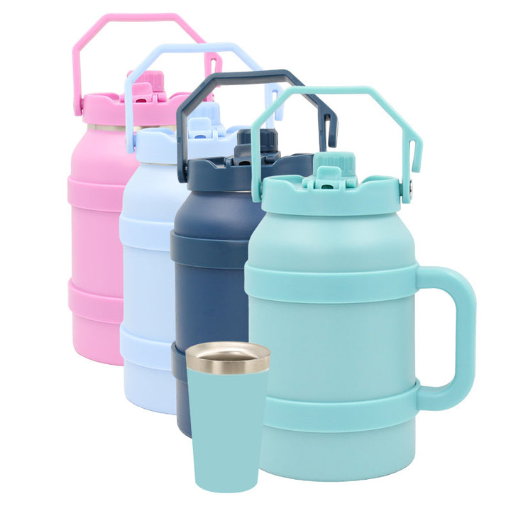Ladies Insulated Stainless Steel Drinking Bottle with Practical Handle and Double Wall Technology Kalsten