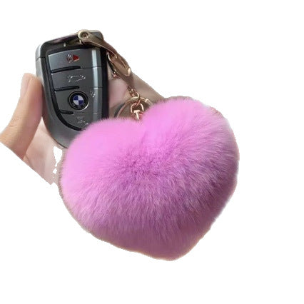 Heart-Shaped Plush Keychain Kalsten