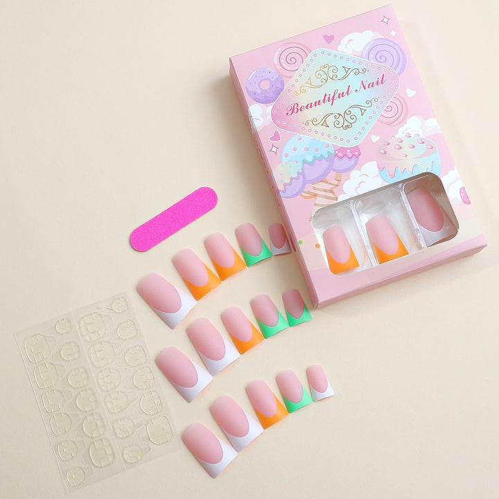 Artifical Nail Set with Creative Gradient Color Kalsten