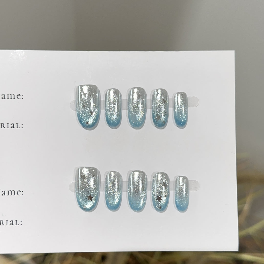 Premium Glitter Press-On Nail Set