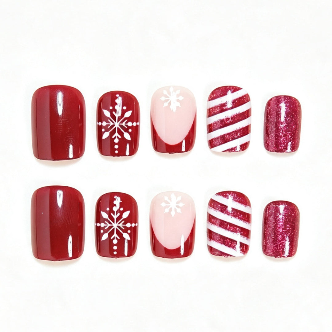 Festive Holiday-Themed Nail Art Set Kalsten