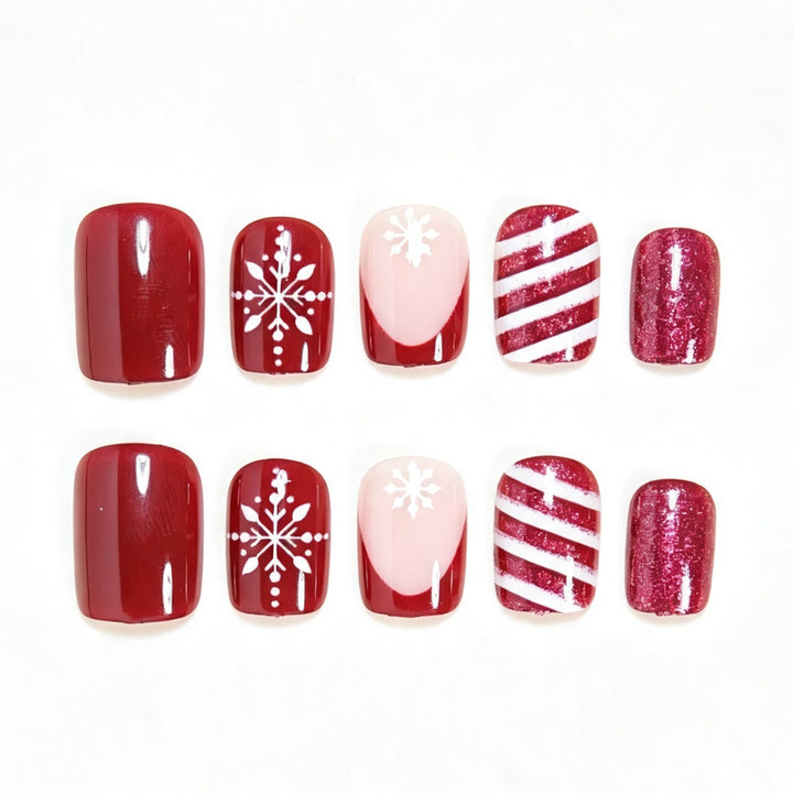 Festive Holiday-Themed Nail Art Set Kalsten
