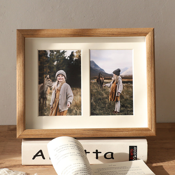Double Photo Display Frame for Home Decor