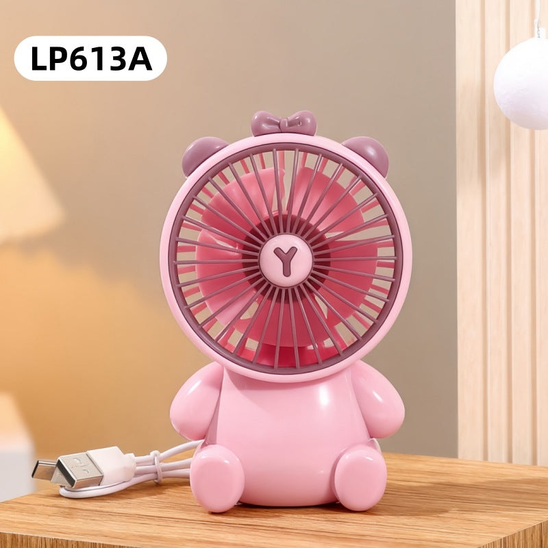 Women's portable USB mini handheld fan with animal design Kalsten