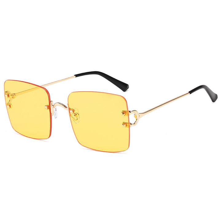 Women square sunglasses with an elegant metal frame and sturdy lenses Kalsten