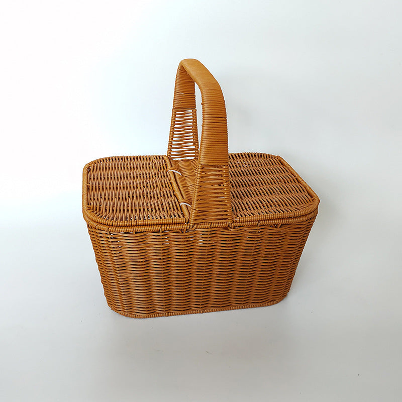 Elegant Woven Picnic Basket Kalsten