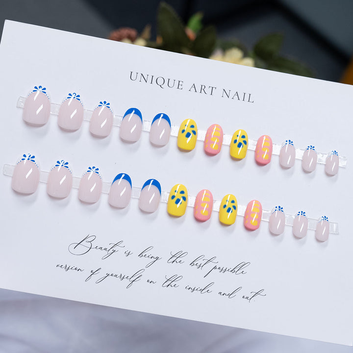Creative Artistic Press-On Nail Design