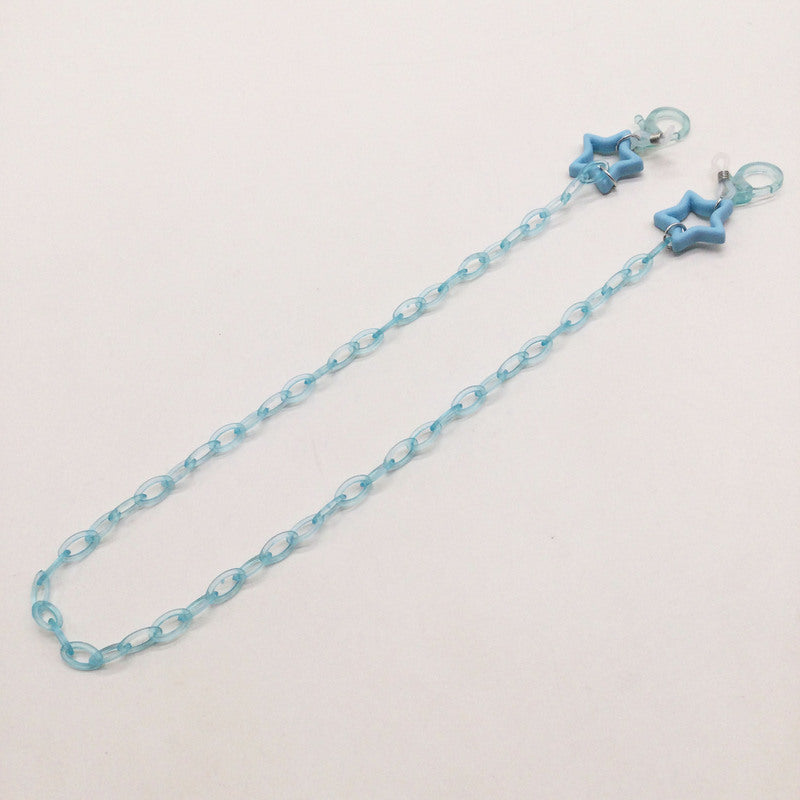 Fashionable glasses holder chain with star pendants Kalsten