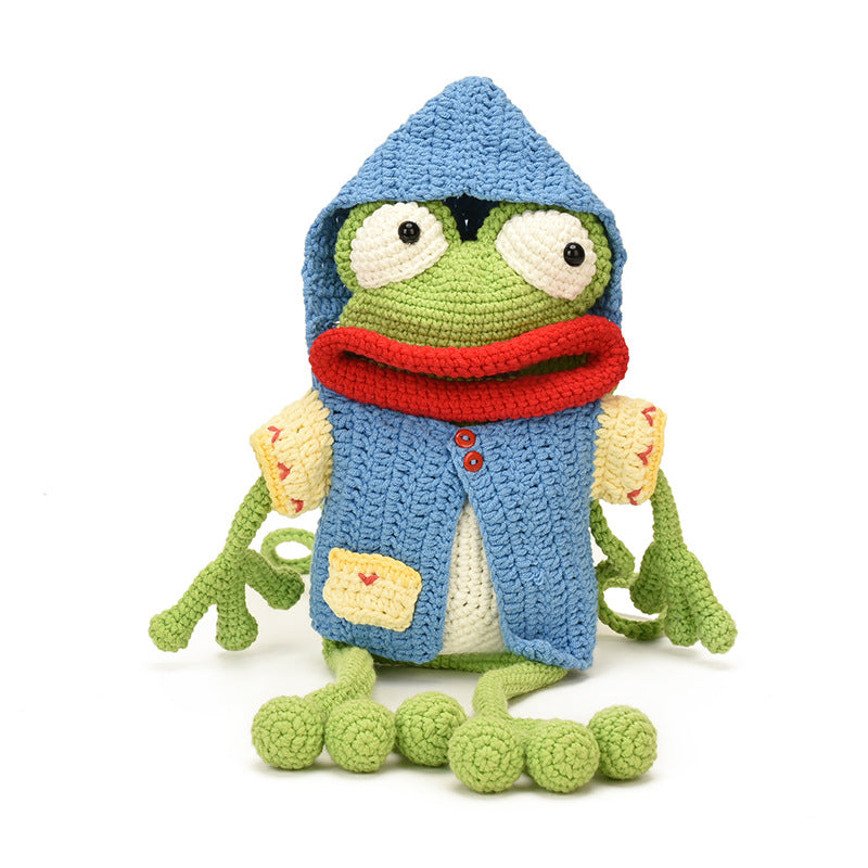 Handcrafted Crochet Frog Toy