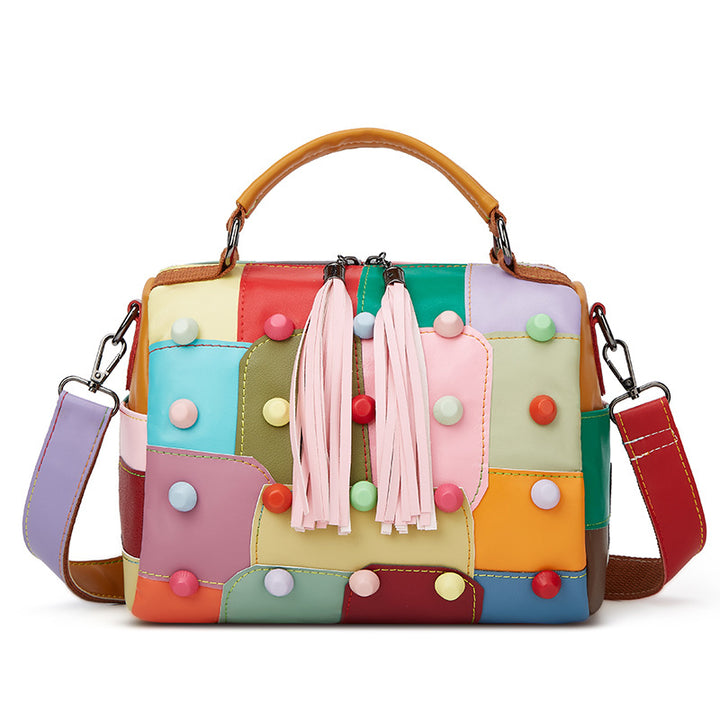 Colorful Patchwork Handbag