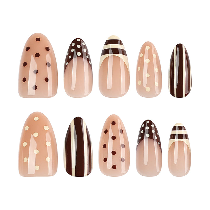 Artful nail art with geometric designs Kalsten